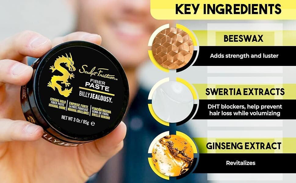 Billy Jealousy Sculpt Friction Fiber Paste, 3 oz