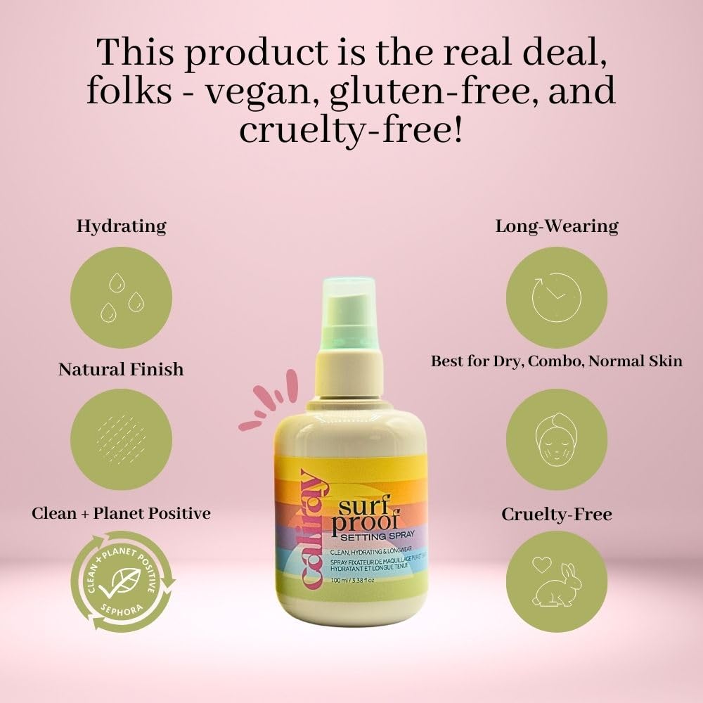 caliray Surfproof Hydrating Setting Spray with Niacinamide 3.4 oz / 100 mL