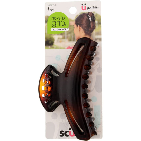 Scunci No-Slip Grip Claw Clip , Color May Vary 1 ea (Pack of 3)