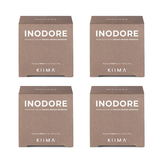 KIIMA Refillable Deodorant Inodore Refill Kit, Premium Unscented Natural Deodorant formulated without Aluminum or Parabens, For Men and Women Beauty and Personal Care KIIMA