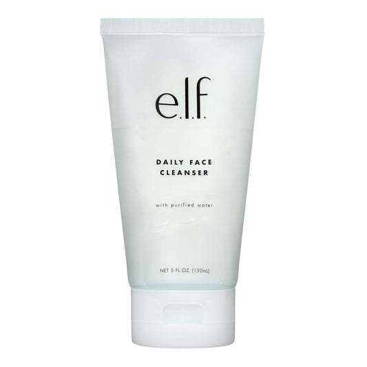e.l.f. Daily Face Cleanser, Lightweight, Hydrating, Skin-Brightening, Removes Dirt, Impurities and Makeup, Cleanses, Moisturizes, Gentle, Effective