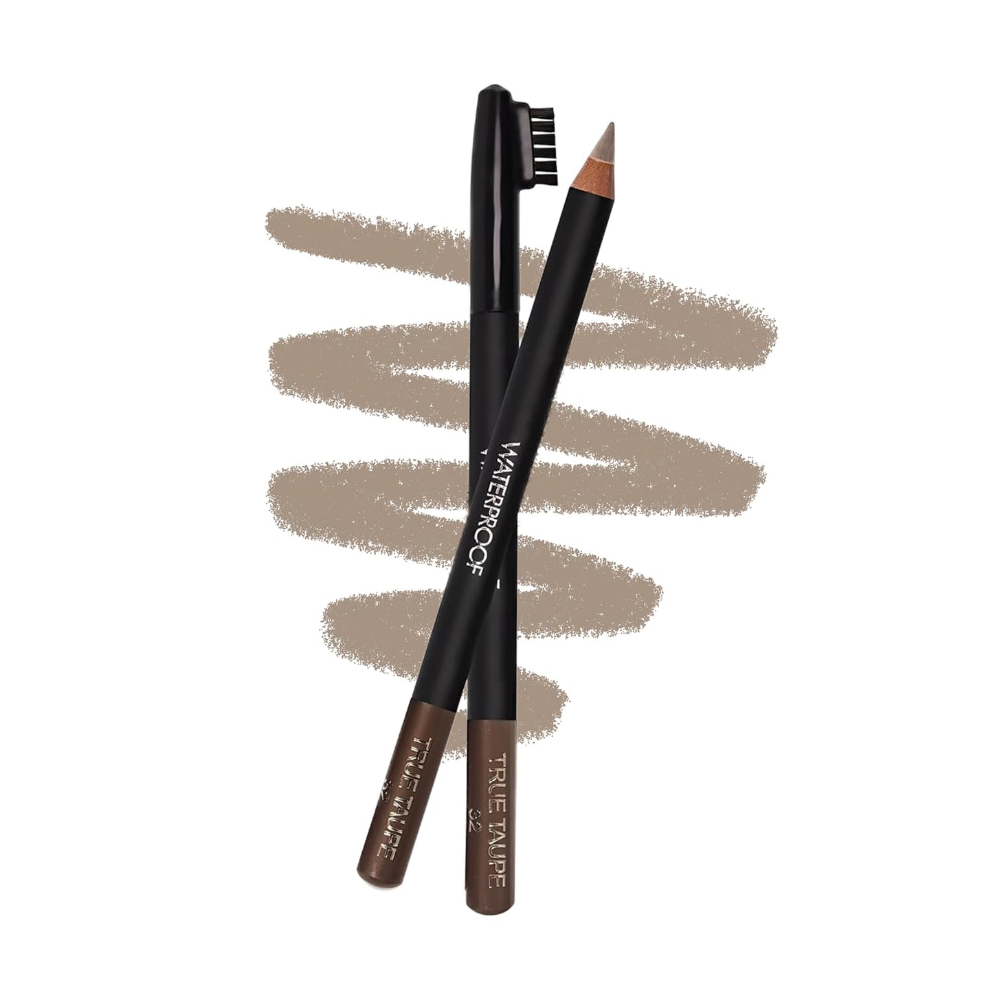 Sorme Cosmetics Waterproof Eyebrow Pencil (True Taupe) | Natural Defining Brow Liner with Brush | Smudge-Proof & Waterproof Eyebrow Makeup |