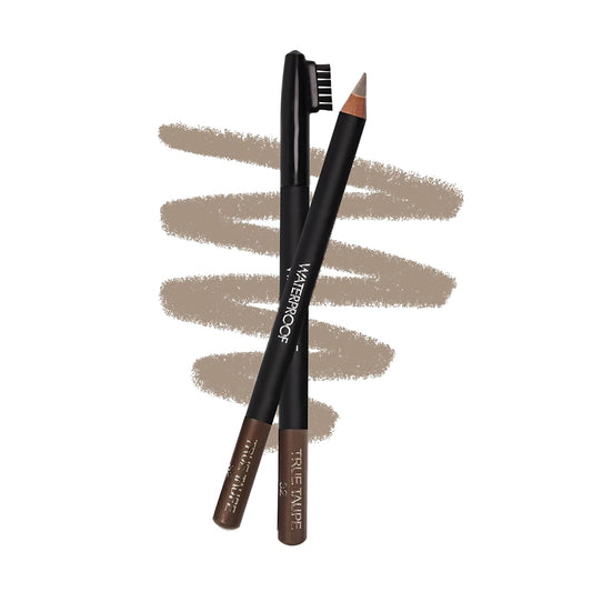 Sorme Cosmetics Waterproof Eyebrow Pencil (True Taupe) | Natural Defining Brow Liner with Brush | Smudge-Proof & Waterproof Eyebrow Makeup |