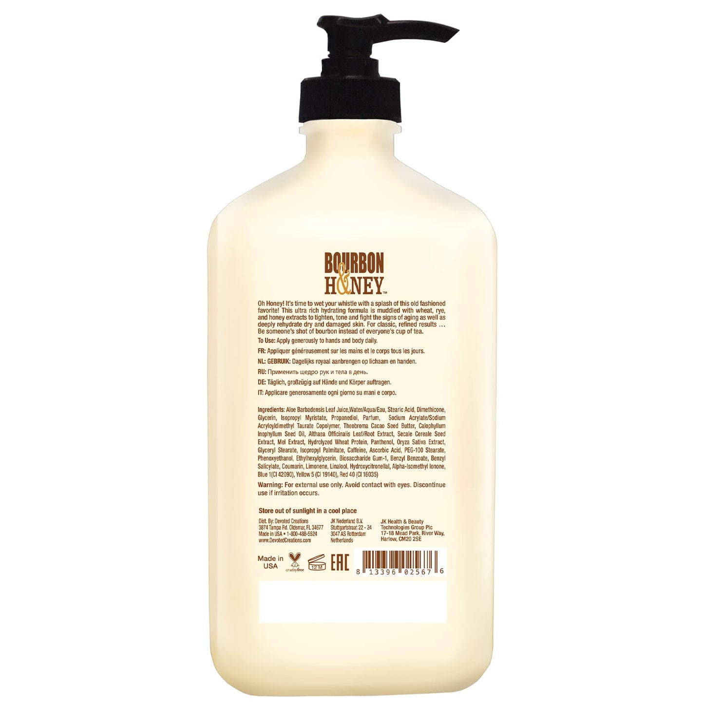 Devoted Creations Bourbon & Honey Moisturizer 18.25 oz