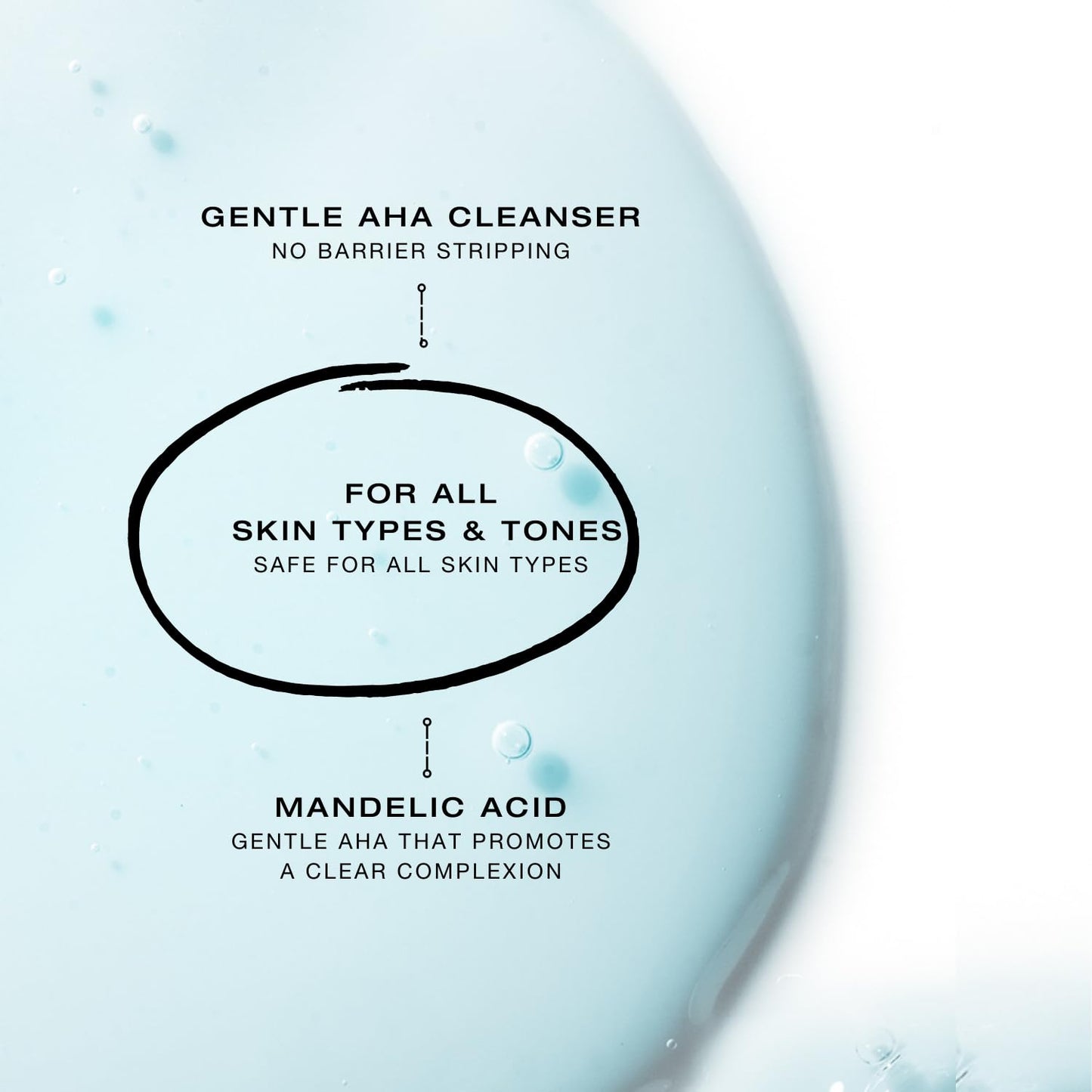 Biba De Sousa, The Mandelic Cleansing Gel - Gentle, Sulfate-Free Foaming AHA and Mandelic Acid Skin Cleanser- Antioxidant Botanical Blend - For All