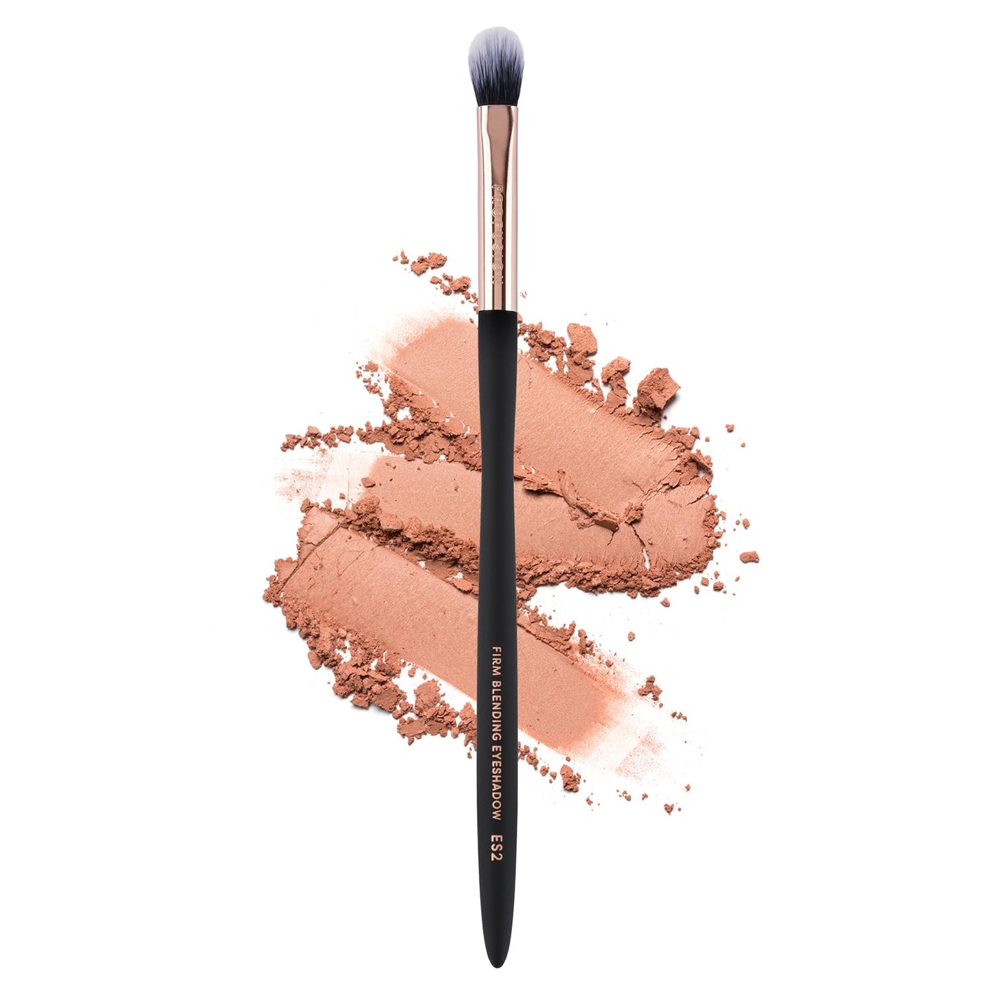 Profusion Cosmetics Firm Blending Eyeshadow Brush - Synthetic Fibers for Smooth Shading & Precision Blending, Waved handle Design, Vegan