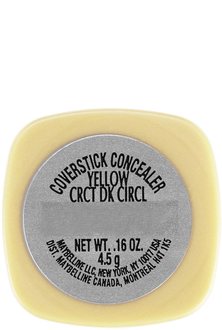 Maybelline Cover Stick Concealer, Yellow [190] 0.16 oz (Pack of 4)
