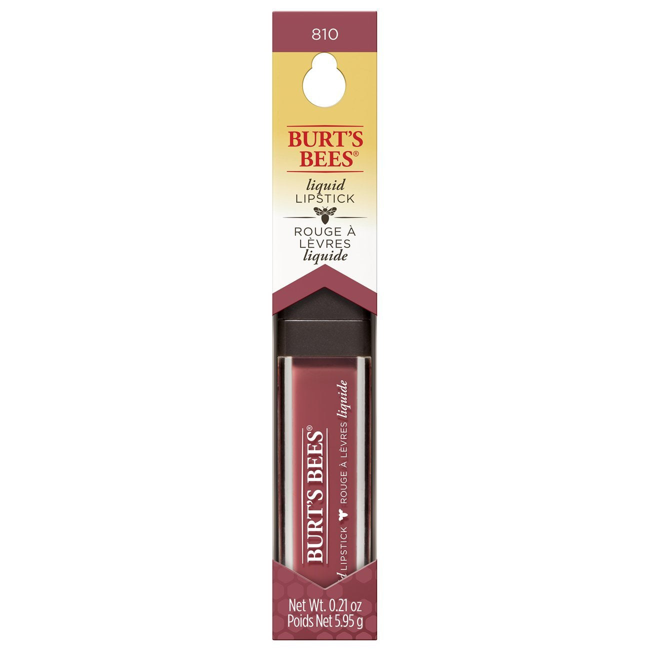Burt's Bees 100% Natural Moisturizing Liquid Lipstick, Flushed Petal - 1 Tube