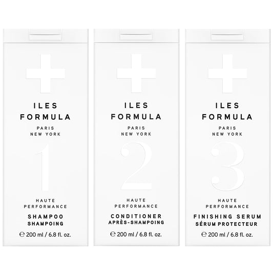 ILES FORMULA Signature Collection Deep Repair Shampoo & Conditioner w/Finishing Serum Blow Dry Cream for Dry, Damaged, Frizzy Hair - Hydrating Hair Beauty & Personal Care ILES FORMULA PARIS NEW YORK