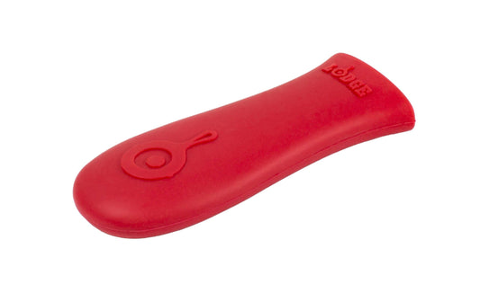 Lodge Silicone Hot Handle Holder – 9"+ Cast Iron Skillet Heat Protector, Dishwasher Safe, Reusable, Up to 500°F, Red