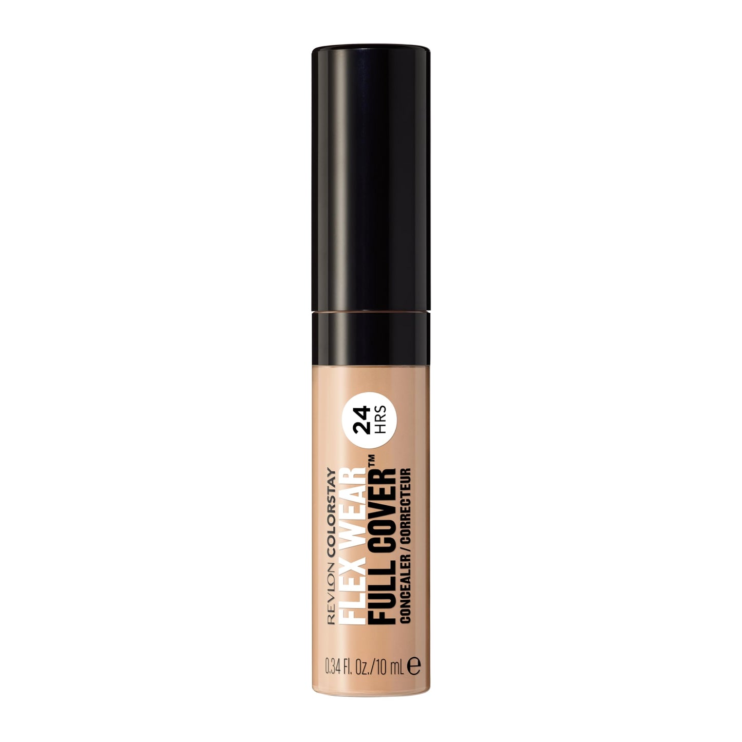 Revlon ColorStay Flex Wear, Full Cover Non-Creasing Concealer, Infused with Hyaluronic Acid & Vitamin E, Flexible Longwear, 030 Light Medium, 0.34 Fl