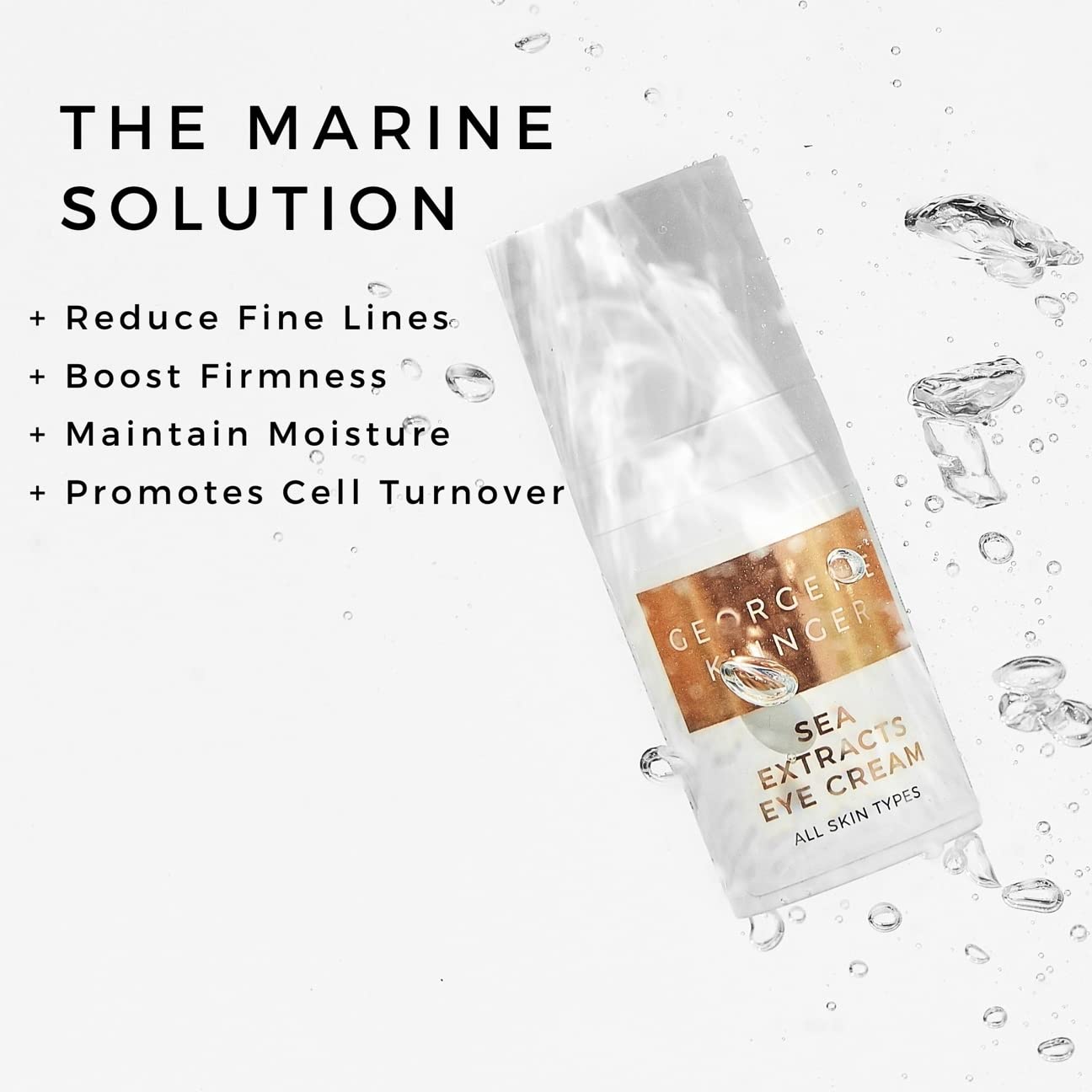 Georgette Klinger Sea Extracts Eye Cream - Undereye Cream Antioxidant-Rich, Anti-Aging, Brightens, Firms, Boost Collagen. Promotes Cell Turnover,