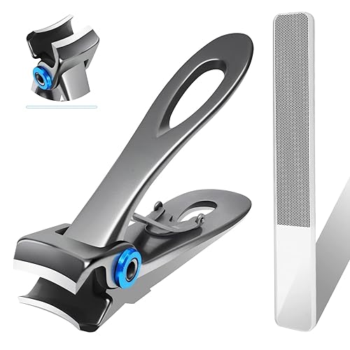 Werlla Extra Large Long Handle Toenail Clippers - 17mm Wide Jaw Opening Heavy Duty for Thick Toenails, Seniors, Men, Adults