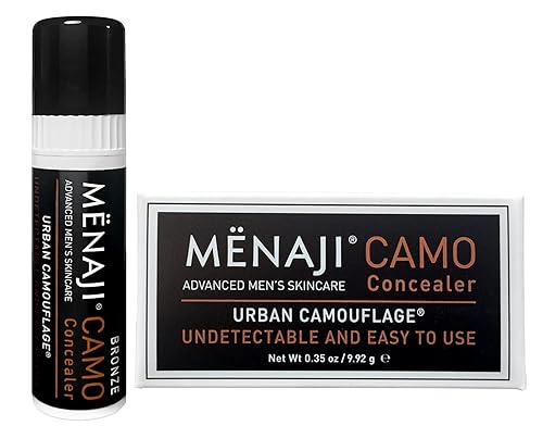 MËNAJI URBAN CAMOUFLAGE® Concealer Stick for Men - Skin Foundation Concealer for Dark Circles, Acne, Under Eye - Corrector - Mens Cosmetics - Bronze