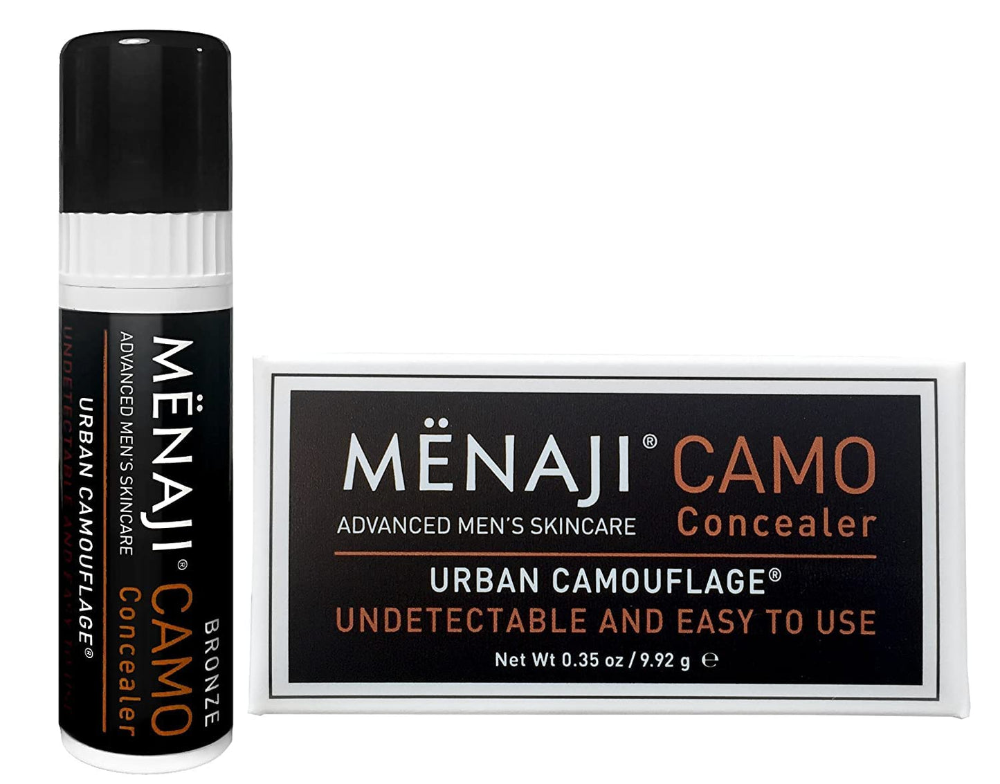 MËNAJI URBAN CAMOUFLAGE® Concealer Stick for Men - Skin Foundation Concealer for Dark Circles, Acne, Under Eye - Corrector - Mens Cosmetics - Bronze