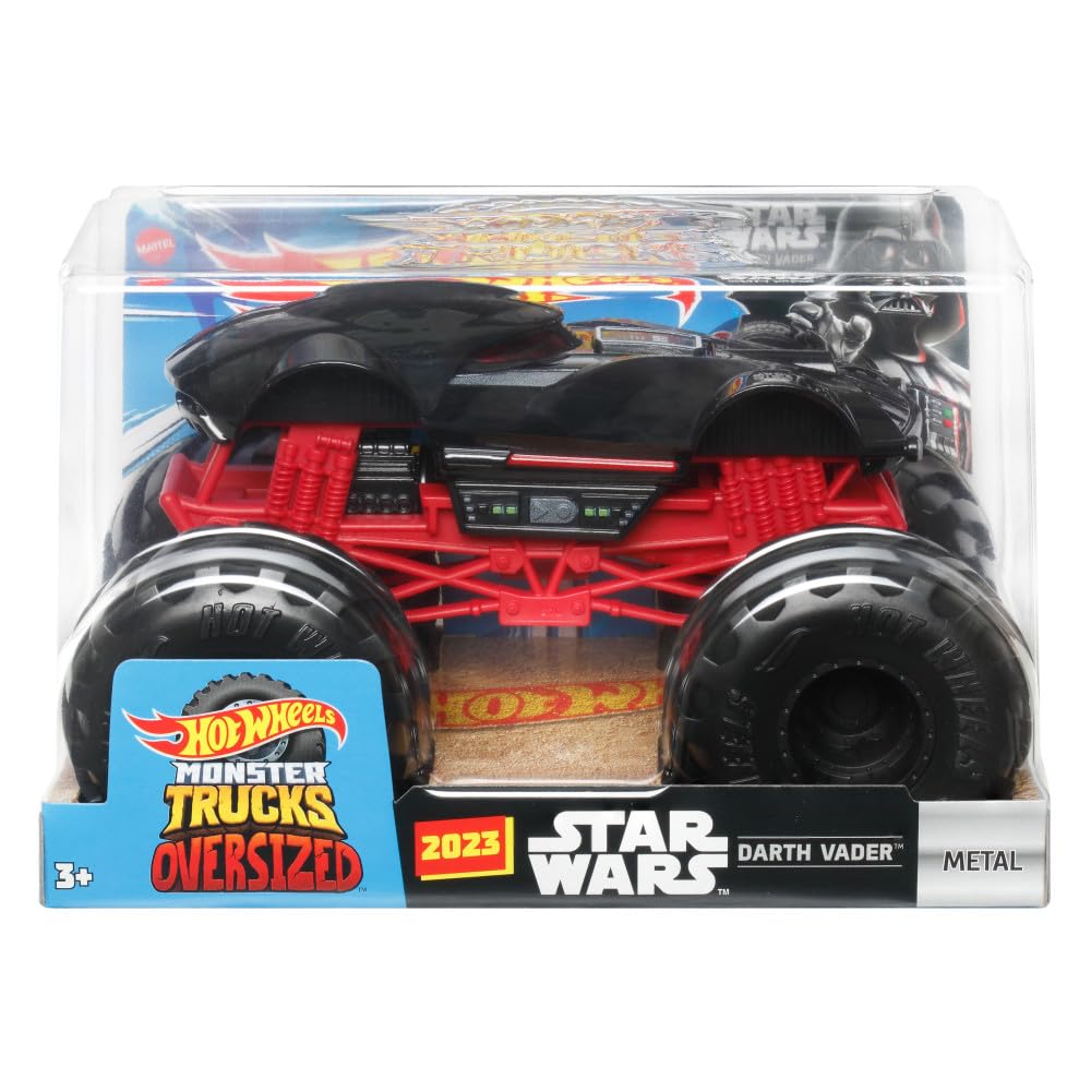 Hot Wheels Monster Trucks Vehículo de Juguete Darth Vader Escala 1:24