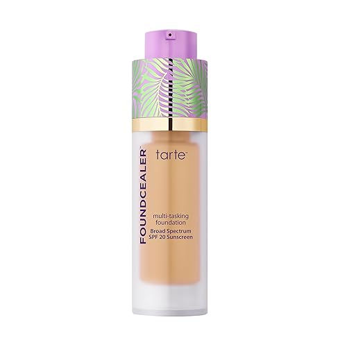 tarte babassu foundcealer dewy foundation Broad Spectrum SPF 20 Sunscreen - Foundation & Concealer in 1 with SPF, Vegan Skincare Makeup with Radiant