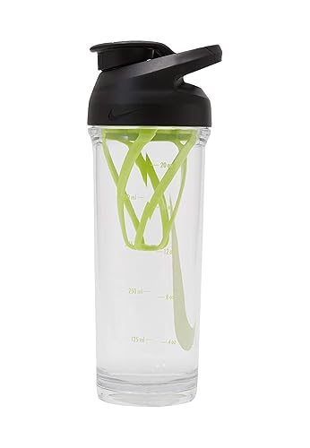 NIKE Water Bottle Clear/Volt 24oz TR Hypercharge Shaker BT HY5001