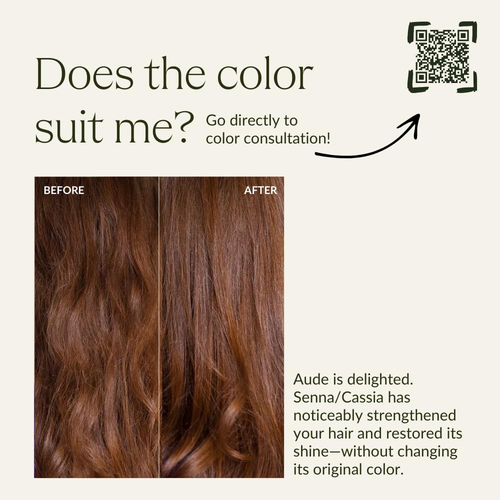 khadi SENNA/CASSIA Natural Hair Color - This colorless intensive care provides shine, volume, and elasticity - Plant hair color 100% herbal & natural
