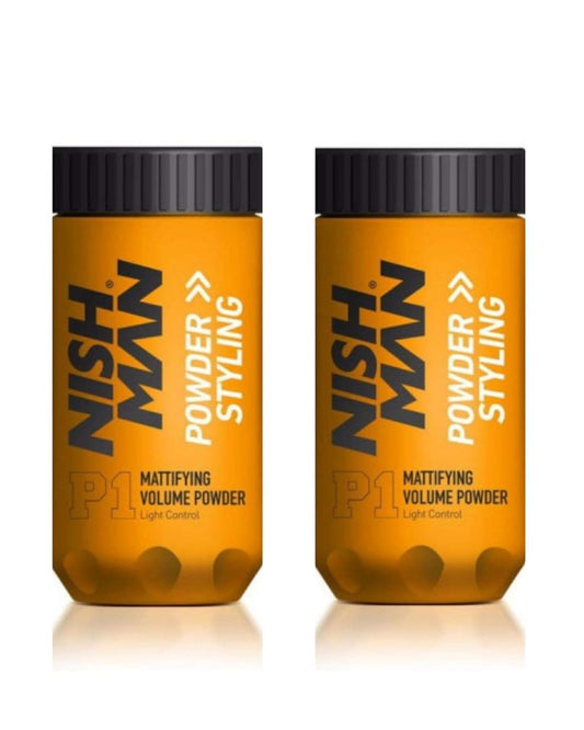 nishman Hair Styling Powder Series (20 gr., Pack of 2 P1 Hair Styling)