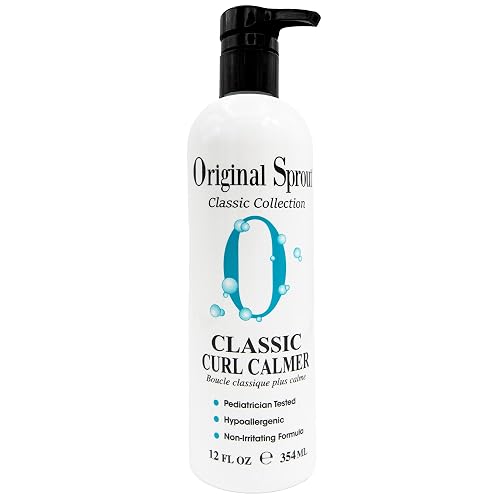 Original Sprout Curl Calmer, Moisturize and Define Curls, Anti-Frizz Styling Cream for All Hair Types, 12 oz. Bottle - Curly Hair Products - Curly