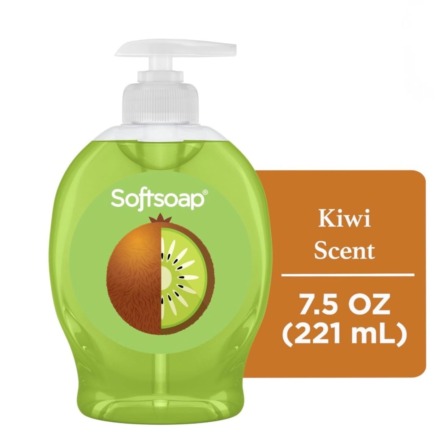 Softsoap Liquid Hand Soap with Pump, Limited Edition Summer Scents, Mango & Kiwi, 7.5 Fl Oz, 6 Pack