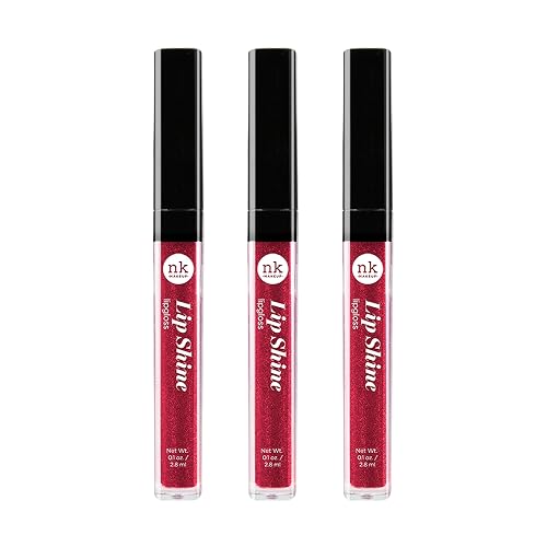 NICKA K NEW YORK Lipshine, Cosmetics, vibrant colors, bright colors, shining lips, lip shine, long lasting (AMZ256)