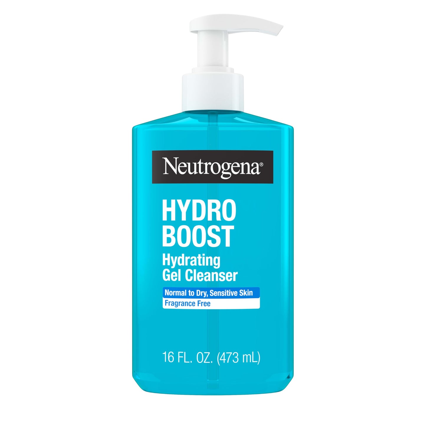 Neutrogena Hydro Boost Face Wash, Fragrance Free, Hydrating Facial Cleanser with Hyaluronic Acid, Daily Foaming Face Wash & Makeup Remover