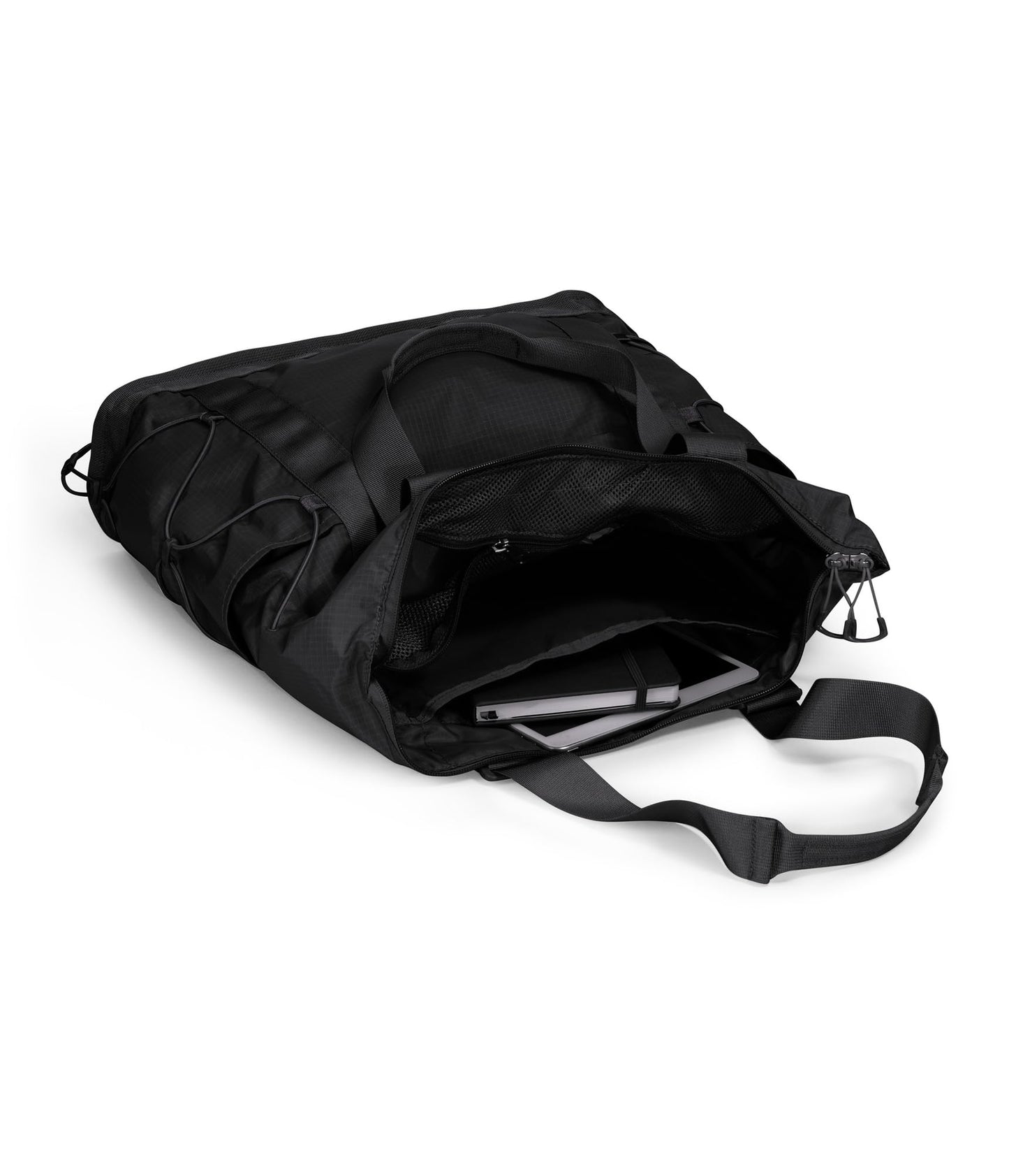 The North Face Borealis Tote Bag - Over Shoulder & Backpack Carry Options, Water Repellent, 16" Laptop Sleeve, TNF Black/TNF Black-NPF, One Size