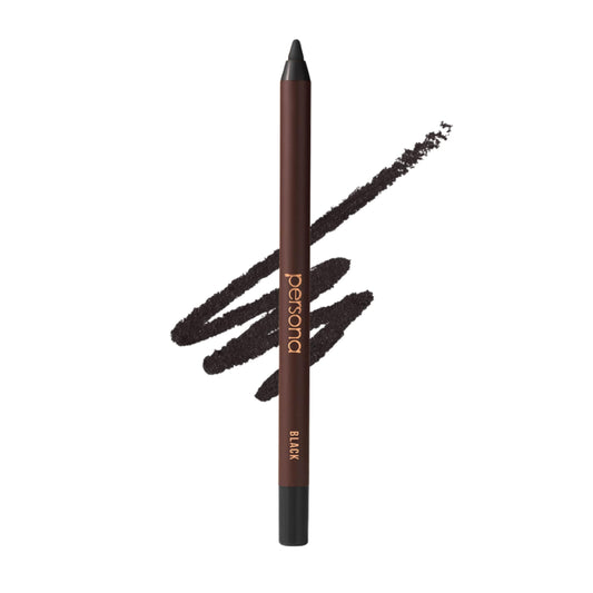 PERSONA 24HR Black Waterproof Eyeliner Pencil | Creamy, Smudgeable Pencil for Lash Line & Waterline | All-Day to All-Night Wear | Vegan, Cruelty-Free Beauty and Personal Care PERSONA Default Title
