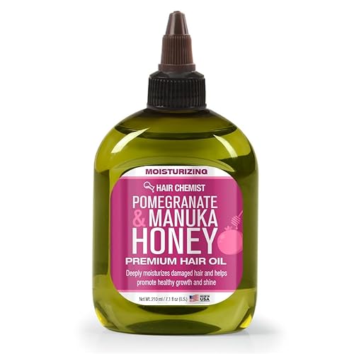 Hair Chemist Pomegranate & Manuka Honey Moisturizing Premium Hair Oil 7.1 oz. - Moisturizing Pomegranate and Honey Infused Hair Oil