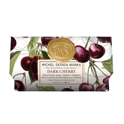 Michel Design Works Large Bath Soap Bar, Dark Cherry