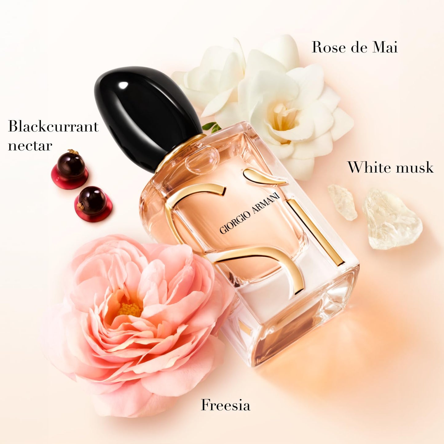 Armani Beauty- Sì - Eau de Parfum - Women's Perfume - Modern Chypre Fragrance - Blackcurrant Nectar, Rose De Mai & Freesia, Patchouli Notes - 1.6 Fl