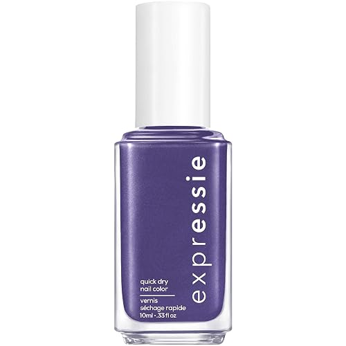 essie Expressie Nail Polish, Quick-Dry Deep Purple Nail Polish, Vegan, Dial It Up, 0.33 fl oz Beauty & Personal Care essie
