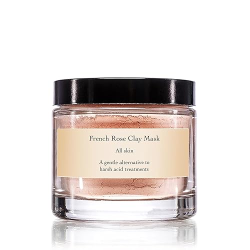evanhealy French Rose Clay Face Mask | Exfoliating for Sensitive Skin Face Mask | Pore Minimizer Pink Clay Mask | Cleansing Rhassoul