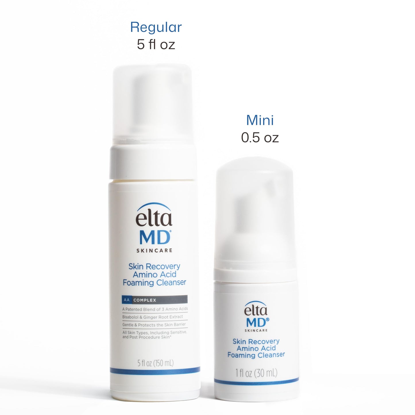 EltaMD Skin Recovery Amino Acid Foaming Facial Cleanser, Gentle Face Cleanser for Sensitive Skin, 1.0 Fl Oz