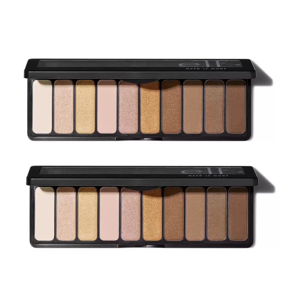 e.l.f. Pack of 2 Eyeshadow Palette, Need it Nude 83279