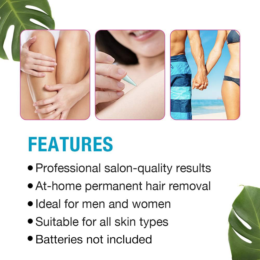 Clean + Easy Electrolysis Machine – Painless Permanent Hair Removal Device for Face & Body, Non-Laser At-Home Solution