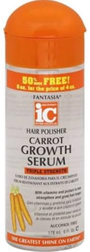 Fantasia Hair Polisher Carrot Growth Serum, 6 oz (Pack of 4) Beauty & Personal Care Fantasia