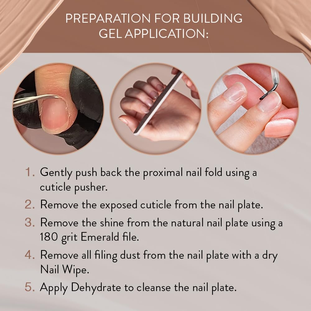 IBD Building Gel, Hard Gel Nail Extension, Barely Nude, Soak-Off, Nail Builder Strengthener, 0.5 fl oz Beauty & Personal Care IBD