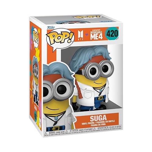 Funko POP! Rocks: Minions X BTS - Suga - SUGA - BTS + Minions - Collectable Vinyl Figure - Gift Idea - Official Merchandise - for Kids & Adults…