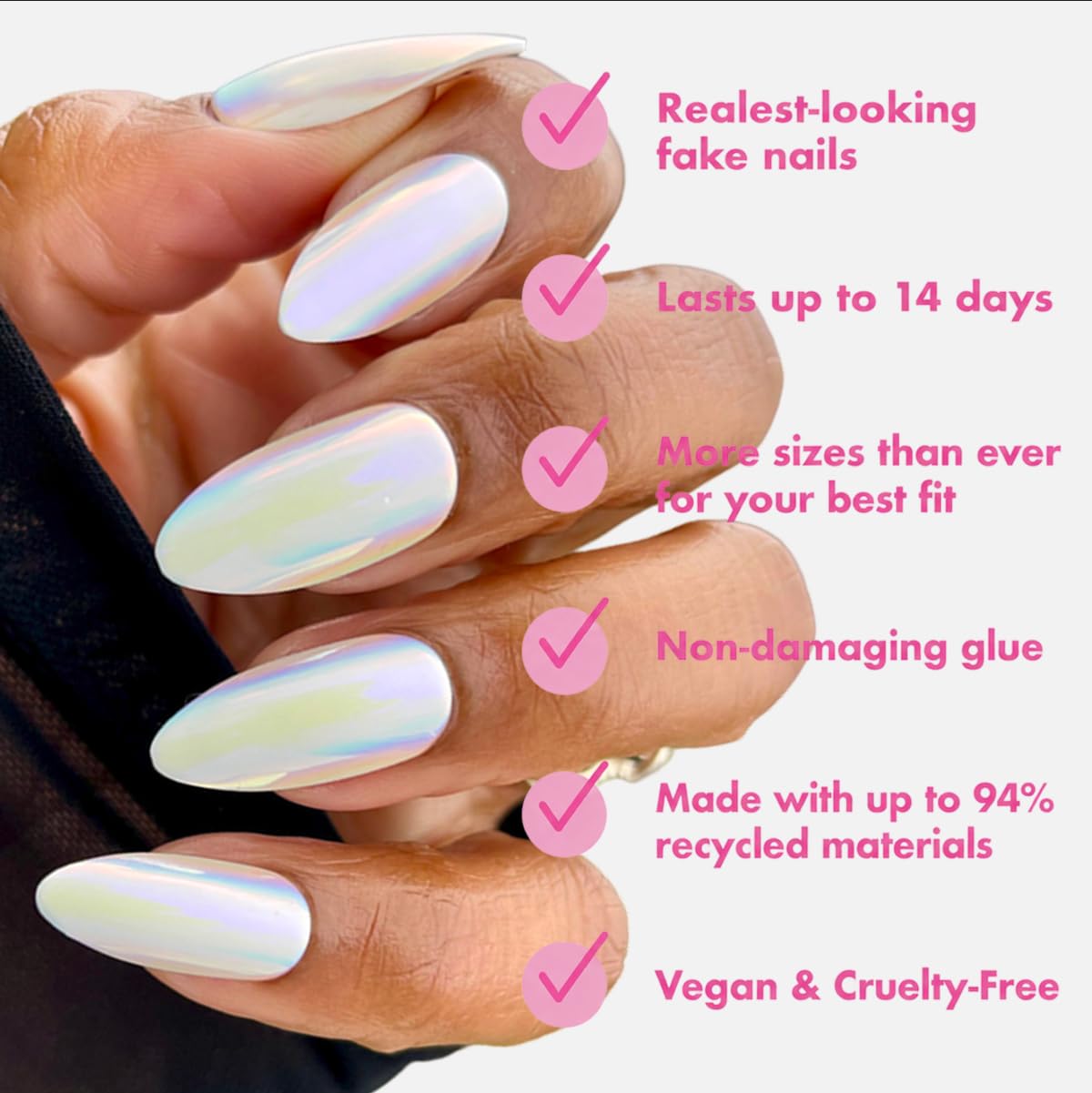 Olive & June Maximalist Instant Mani Press-On Nails (Glue) | 42 Fake Nails, 21 Sizes | Non-Toxic, Long-Lasting Big, Bold Gorgeous Realistic Look | Beauty & Personal Care Olive & June