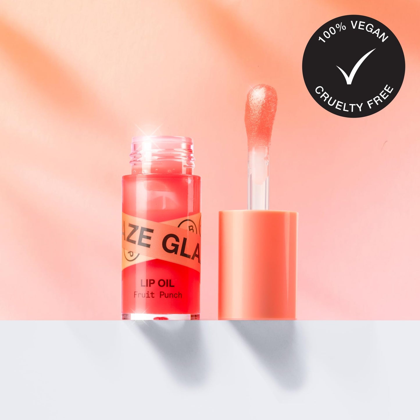 INNBEAUTY Project Glaze Lip Oil Fruit Punch, Hydrating Vegan Lip Oil Gloss Hybrid, 0.2 OZ