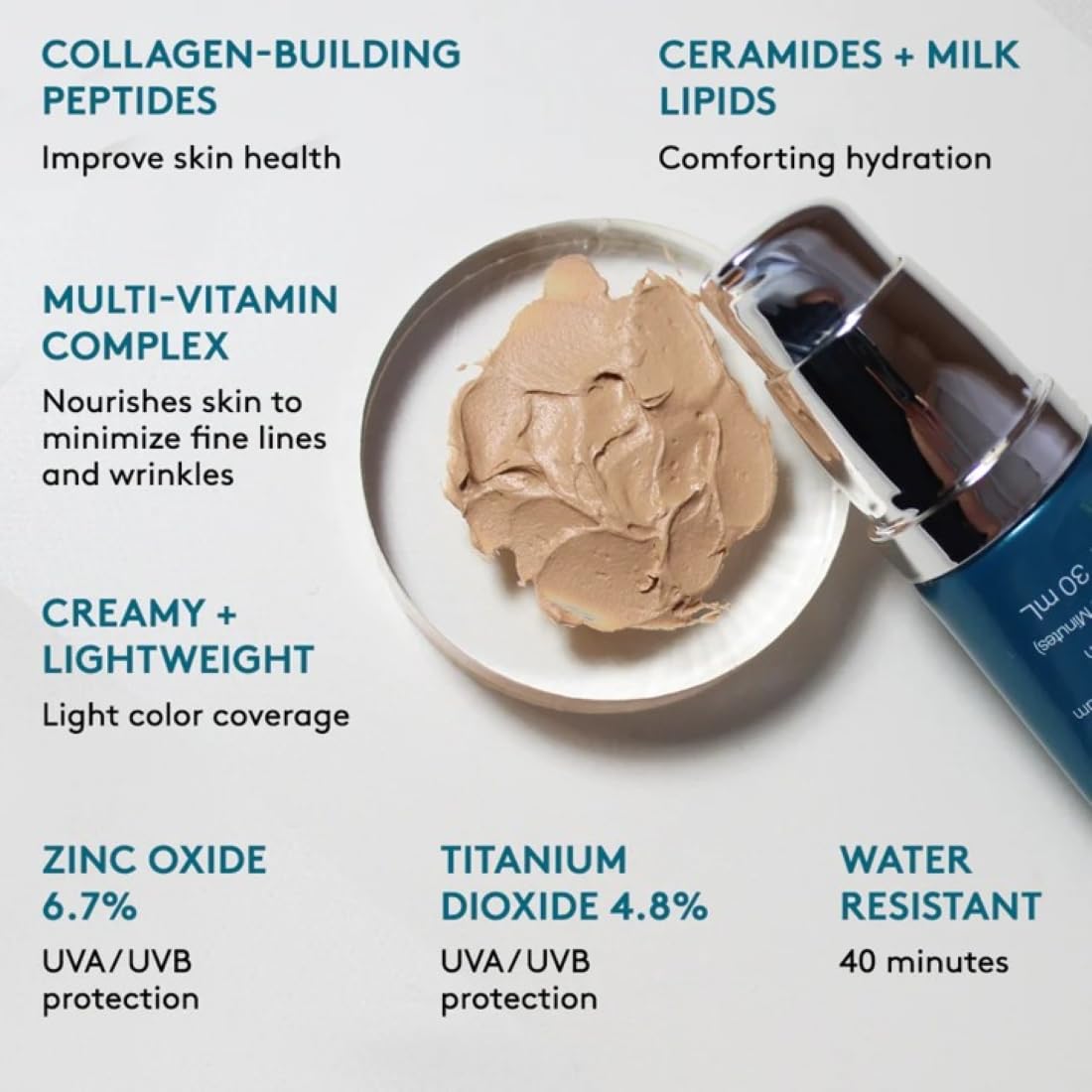 Colorescience Mineral Sunscreen Foundation, SPF 30, 1 Fl Oz, Light