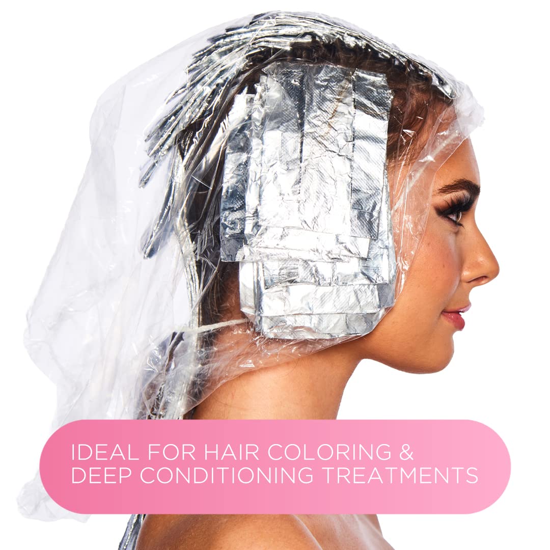 ADAMA Disposable Shower Conditioning Processing Caps, XX-Large Size for Processing, Conditioning, Showering Voluminous Hair, Protects Long Hair