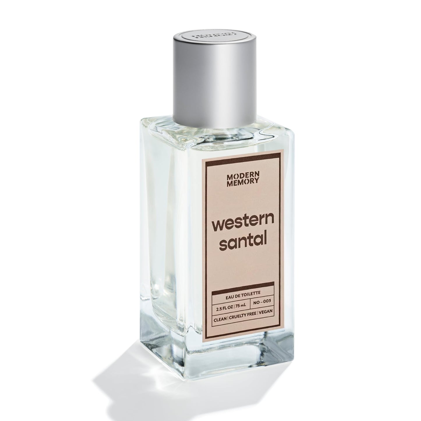 Modern Memory Western Santal Eau de Toilette for Men, 2.5 fl oz - Notes of Spicy Cardamom, Wild Musk & Rich Sandalwood Beauty & Personal Care Modern Memory