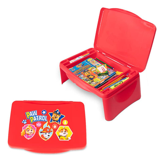 Paw Patrol Kids Lap Desk with Storage - Folding Lid and Collapsible Design - Portable for Travel or use in Bed at Home - Great for Writing, Reading…