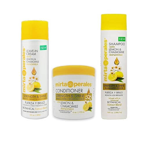 Mirta de Perales Lemon & Chamomile Shampoo + Conditioner + Leave-in Cream "Set"