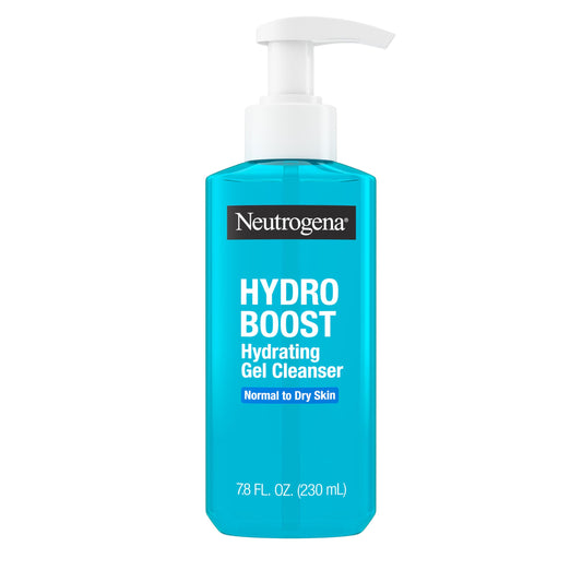 Neutrogena Hydro Boost Hydrating Face Wash & Makeup Remover, Gentle Facial Cleanser Gel with Hyaluronic Acid, Locks Moisture for Soft Supple Skin
