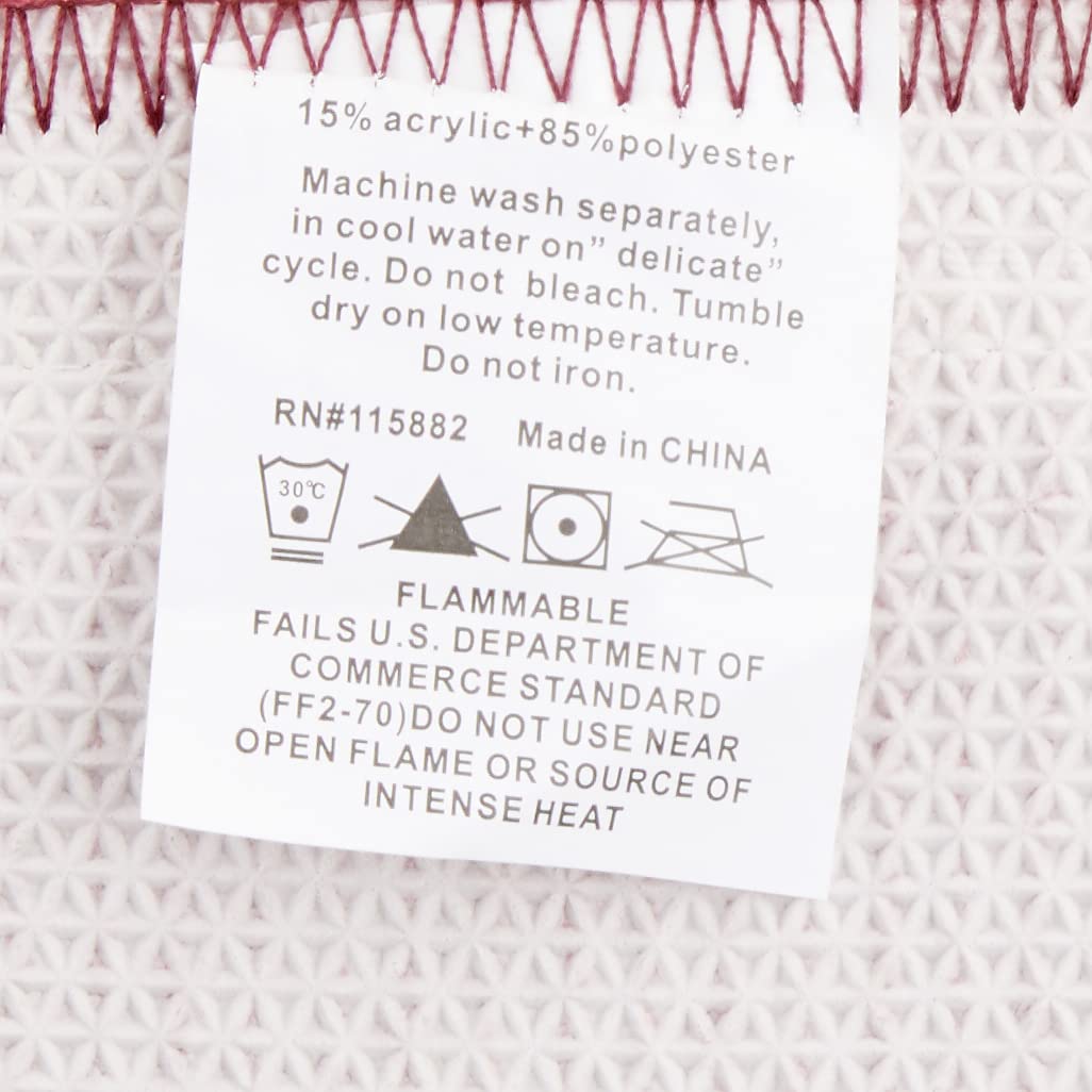 Popular Bath Bath Rug, Vlegant Rosa Collection, Burgundy/Gold